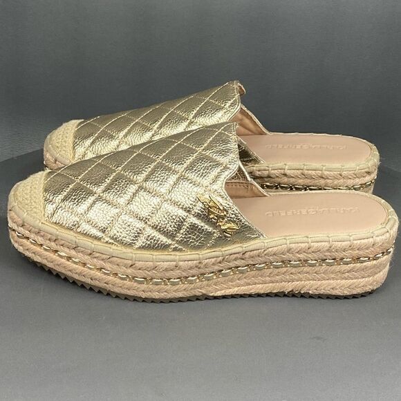 ✅KARL LAGERFELD share Devra Platform Mule Womens Size 6.5 (New Without Box) - Picture 1 of 12